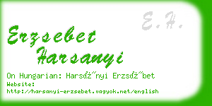 erzsebet harsanyi business card